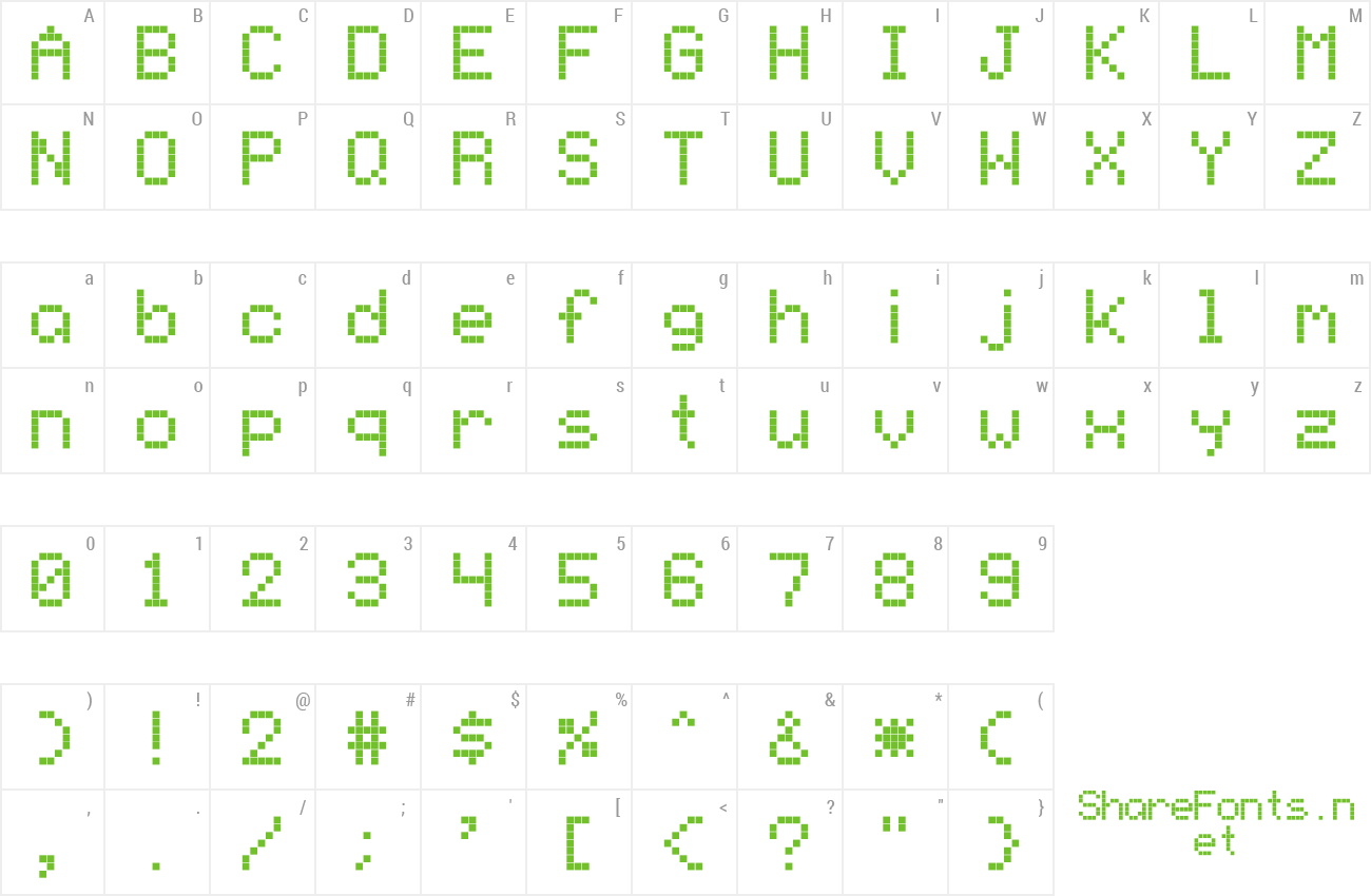 Font Nine Pin preview